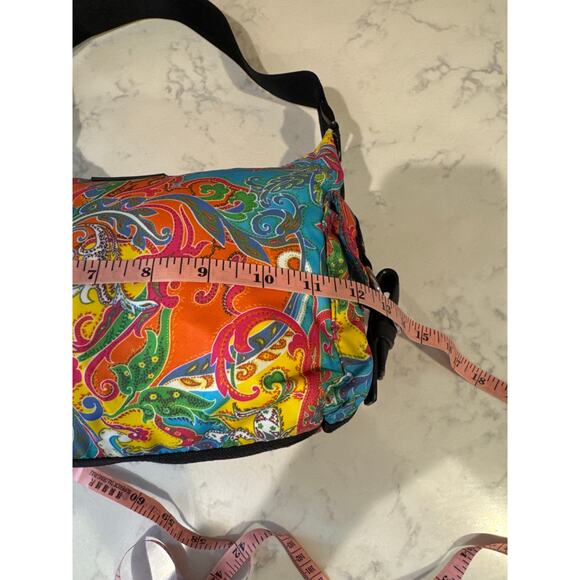 Lauren Ralph Lauren Bag Paisley Hobo Shoulder Bright Boho Colorful Y2K it girl - Picture 10 of 12